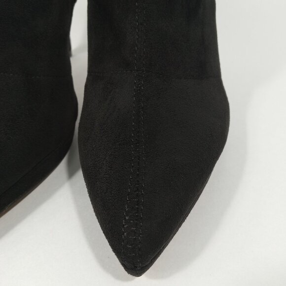 JESSICA SIMPSON Valyn Pointed Toe Ankle Boot In Black Faux Suede Womens Size 9 - Picture 6 of 15